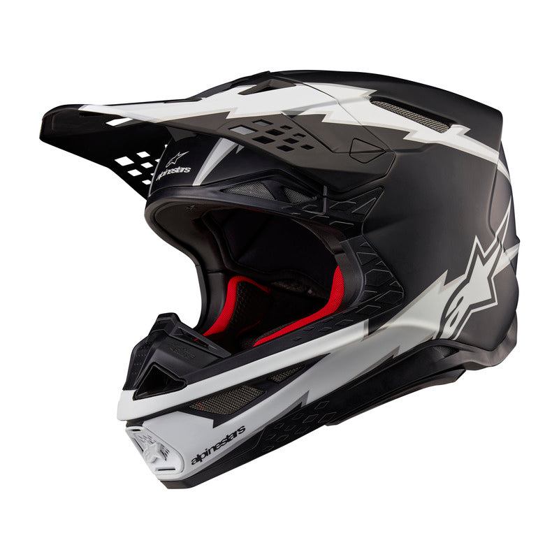 SUPERTECH SM10 AMPRESS HELMET ECE 22.06 BLACK WHITE MATT