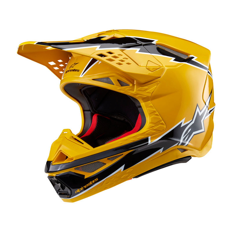 SUPERTECH SM10 AMPRESS HELMET ECE 22.06 BLACK YELLOW GLOSS