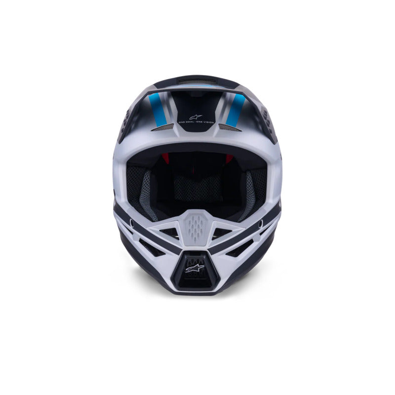 SM3 HEAT HELMET ECE06 SILVER BLUE BLACK MATT (1949)