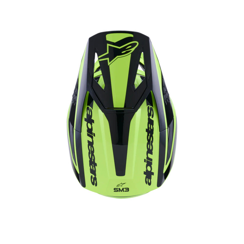 SM3 HEAT HELMET ECE06 FLURO-YELLOW BLACK GLOSSY (5011)