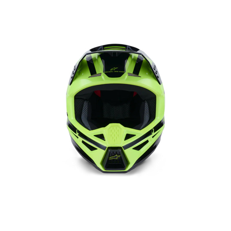 SM3 HEAT HELMET ECE06 FLURO-YELLOW BLACK GLOSSY (5011)