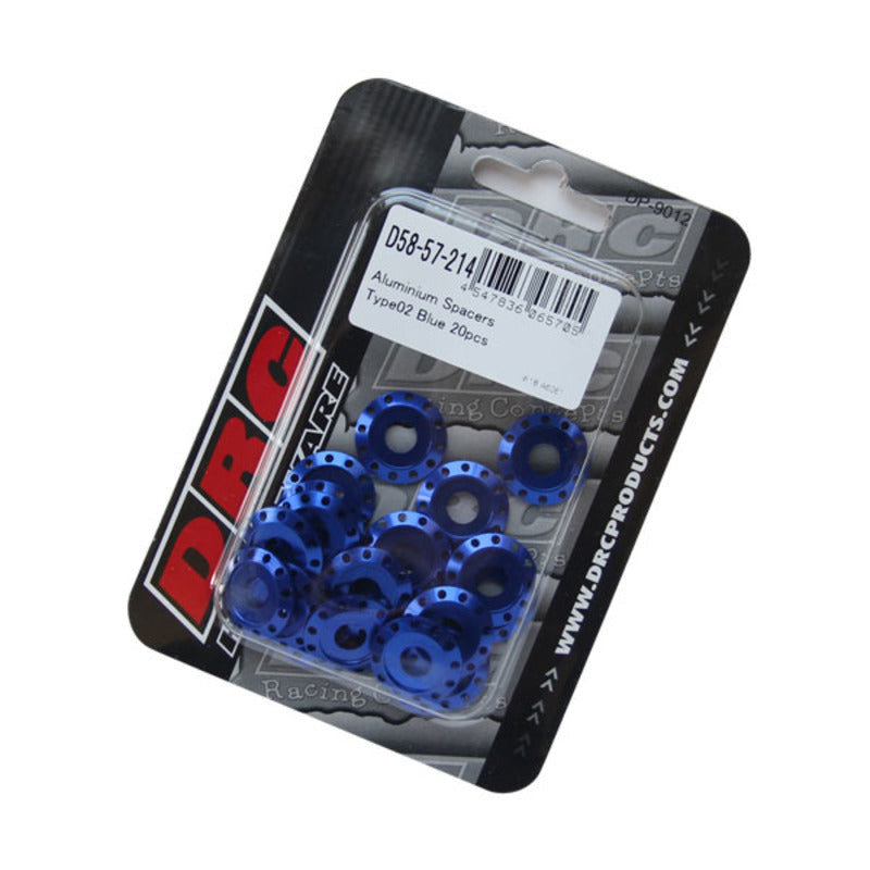 DRC SPACER ALLOY M6 TYPE-02 BLUE FLAT $#$