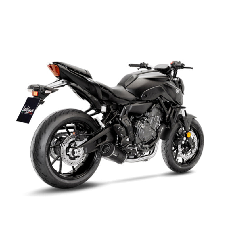###_SUPERSEDED_BY_ LVFS14360EBU_### | LV FULL SYST dB(A) | LV ONE EVO SC | STAINLESS BLACK | R-7 / MT-07 / XSR 700 '21&gt;
