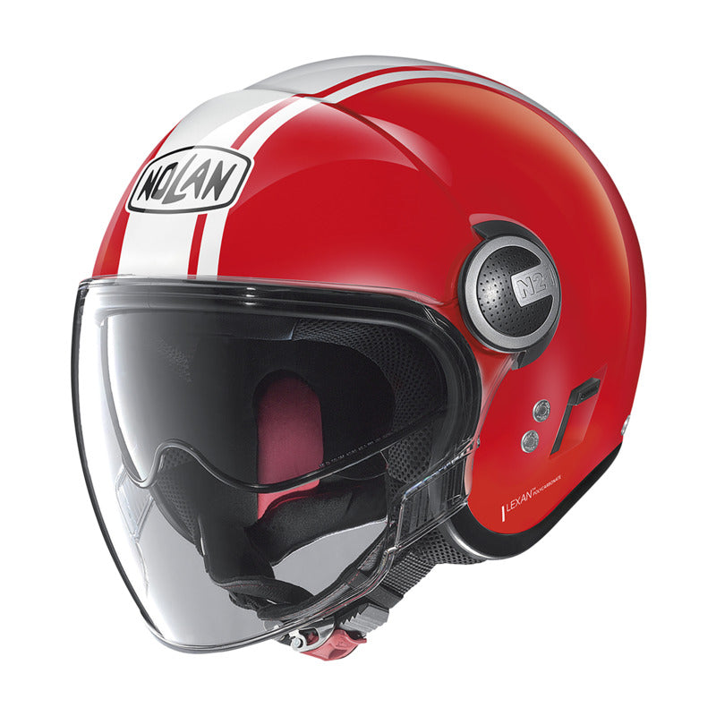 N21 VISOR OPEN FACE DOLCE VITA | RED-WHITE