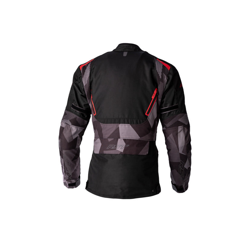 ENDURANCE CE WATERPROOF JACKET BLACK CAMO-RED