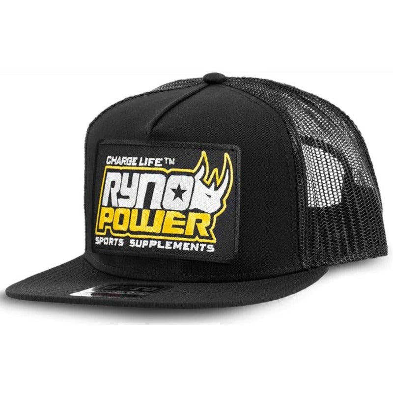 RYHATBLK RYNO POWER - MESH SNAPBACK HAT | BLACK BLACK
