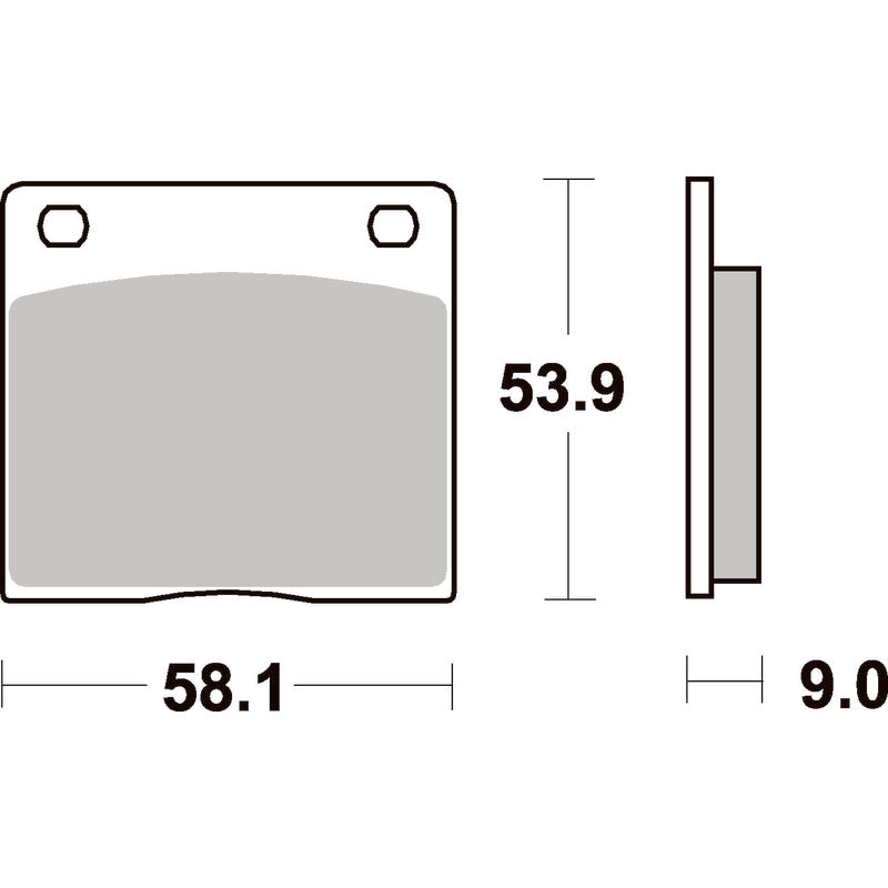 SBS 512HF FRONT/REAR PADS | CERAMIC STREET