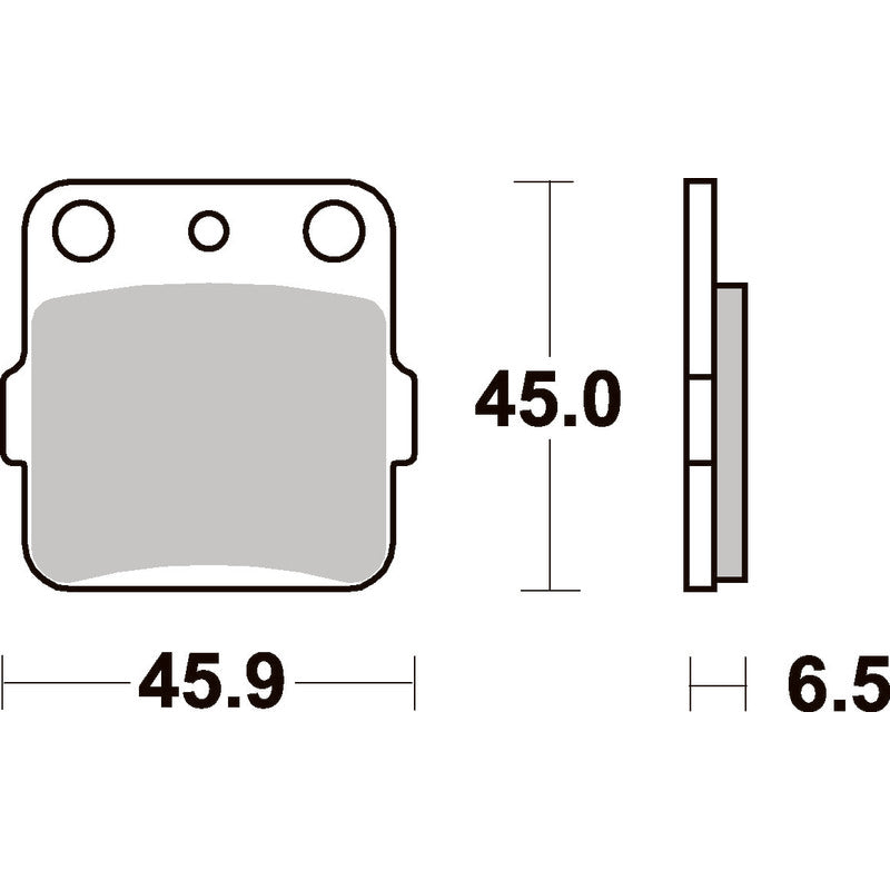 SBS 584SI FRONT/REAR PADS | SINTER OFF ROAD