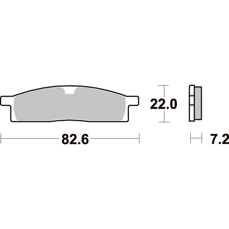 SBS 589SI FRONT/REAR PADS | SINTER OFF ROAD