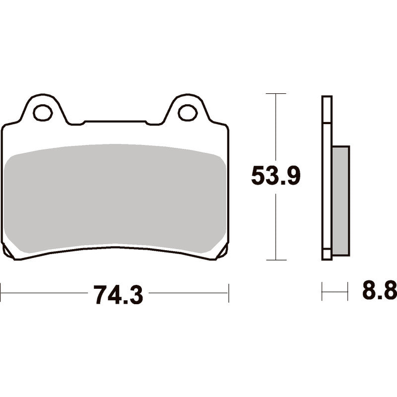 SBS 613HS FRONT PADS | SINTER STREET