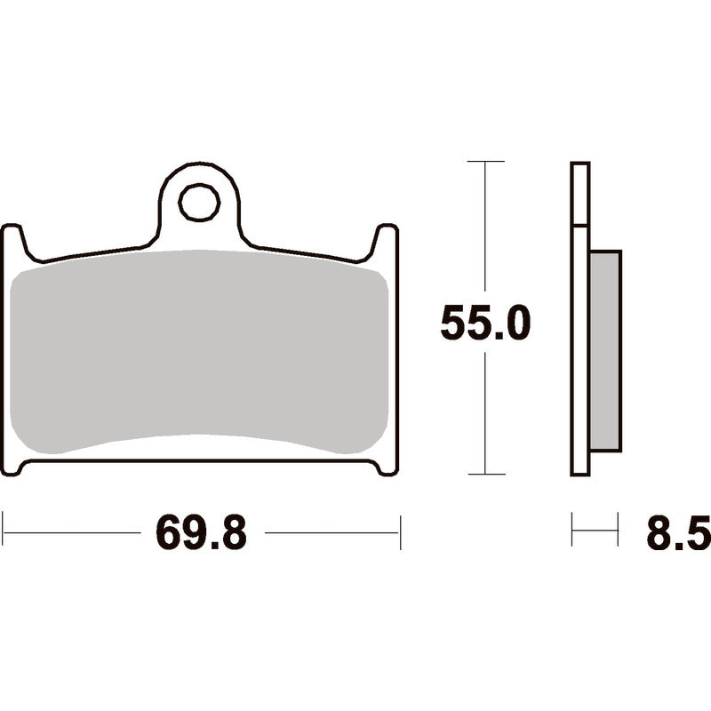 SBS 624HS FRONT PADS | SINTER STREET