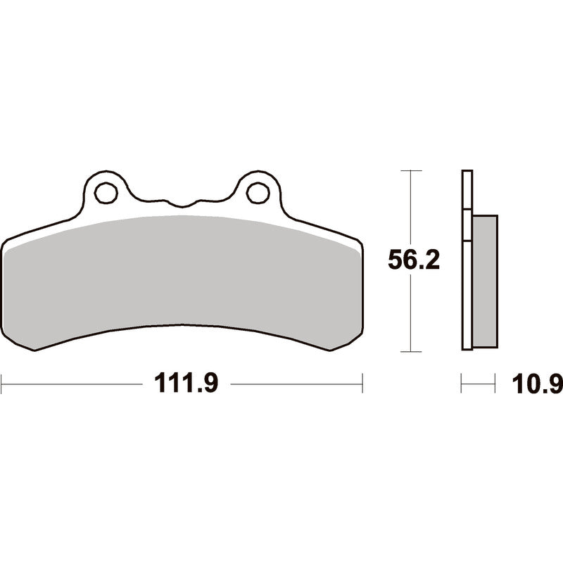 SBS 658HF FRONT/REAR PADS | CERAMIC STREET