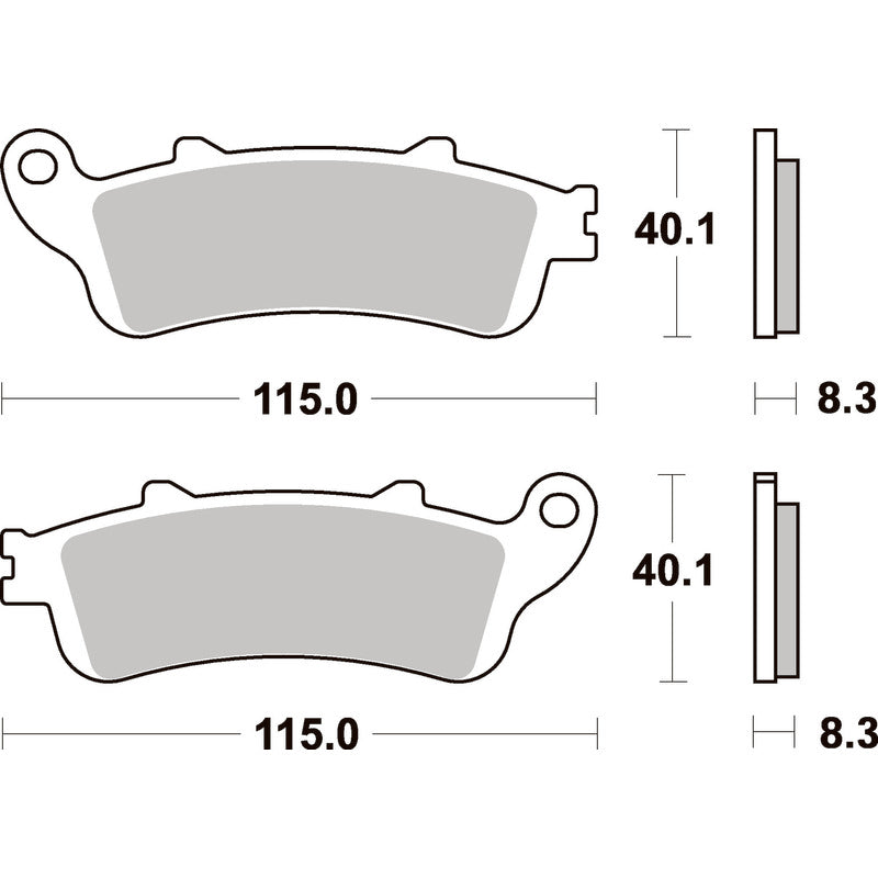 SBS 736LS REAR PADS | SINTER STREET