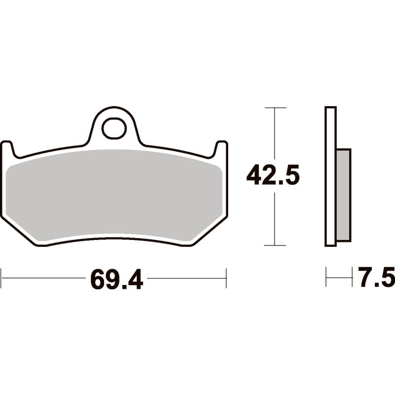 SBS 763LS REAR PADS | SINTER STREET