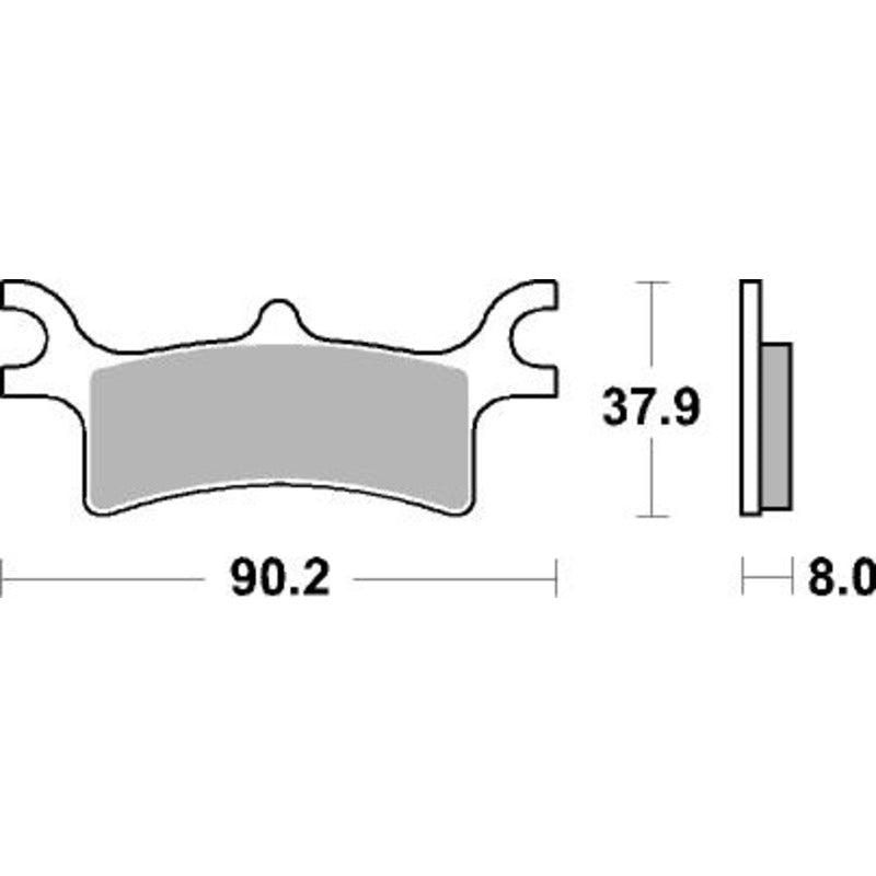 SBS 787ATS FRONT/REAR PADS | SINTER ATV