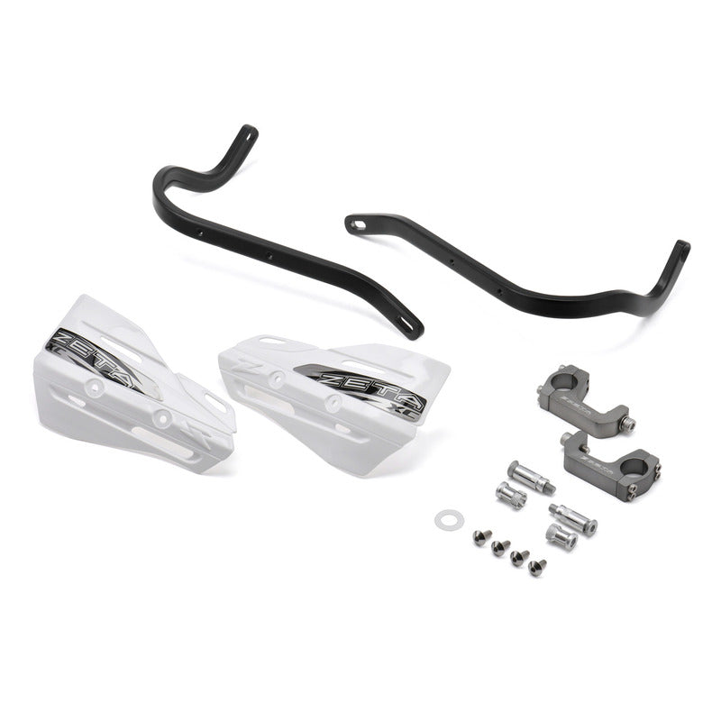 ZETA HANDGUARDS FULL + SHIELDS | ARMOUR XC KIT U-CLAMP - TAPER BARS | BLACK