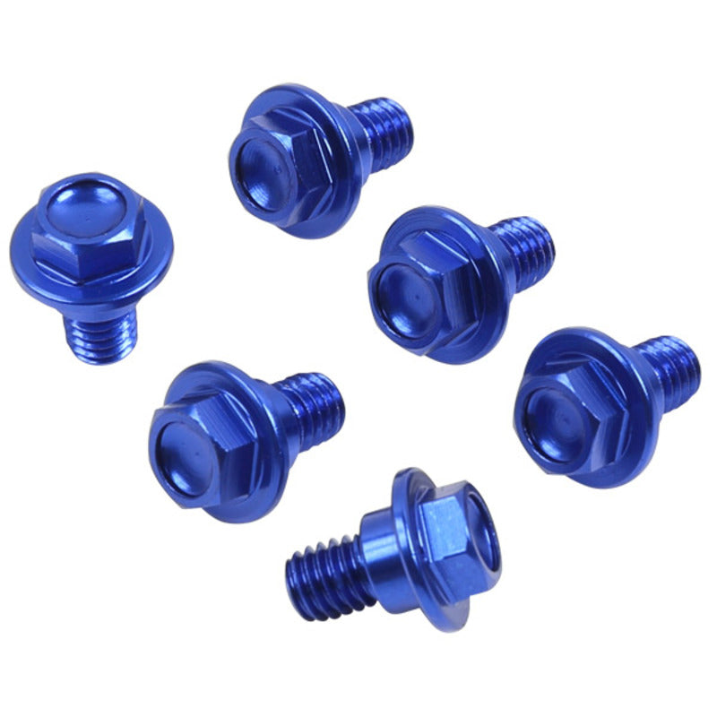 ZETA FORK GUARD BOLT SET ALLOY | Suzuki | 6 PCS |BLUE $#$