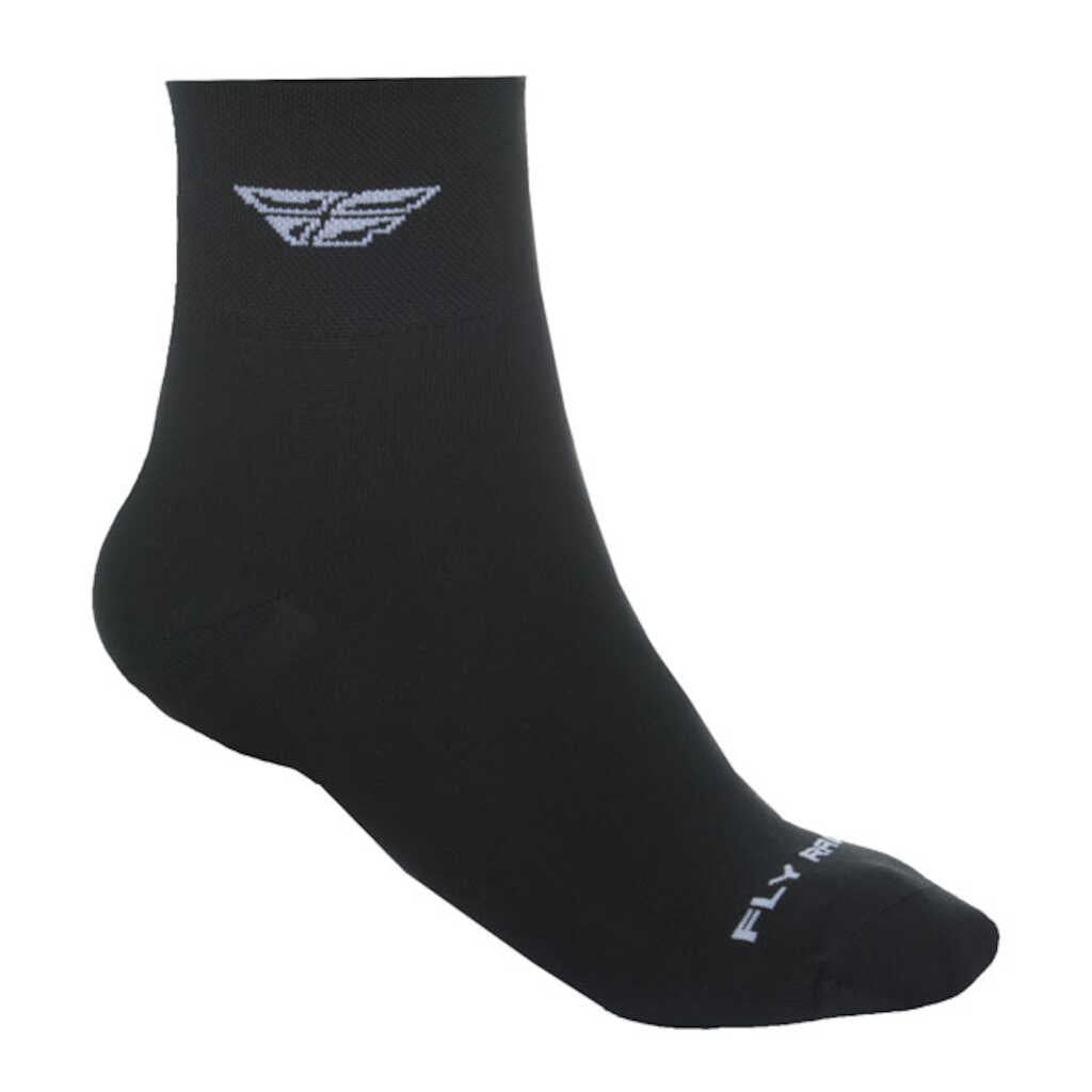 Fly Racing Socks - SHORTY BLK WHT