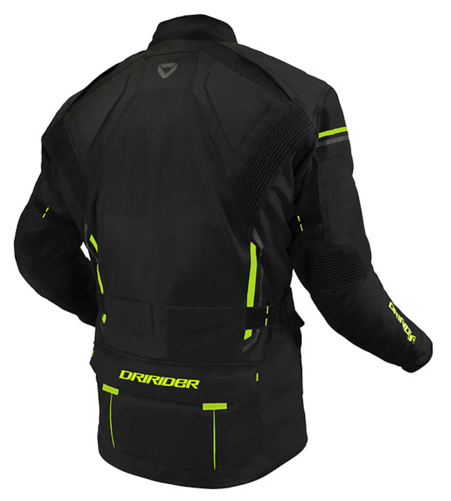 Dririder Compass 4 Jacket - BLACK HIVIS YEL