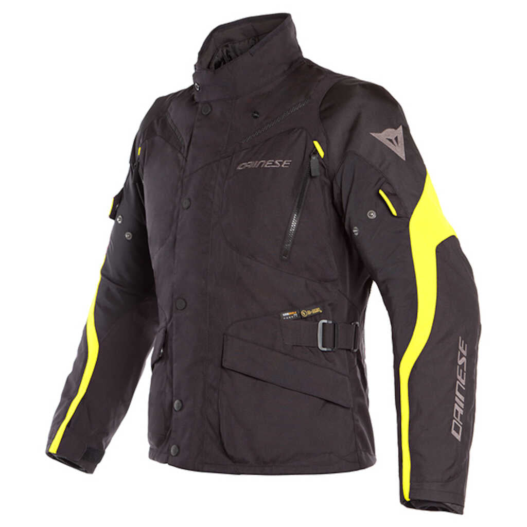 Dainese Tempest 2 D-Dry Jacket - BLK/BLK/FLU-YEL