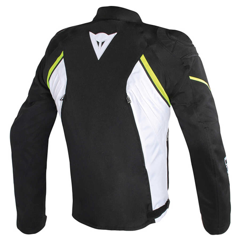 Dainese Avro D2 Tex Jacket - BLK/WHT/FLU-YEL