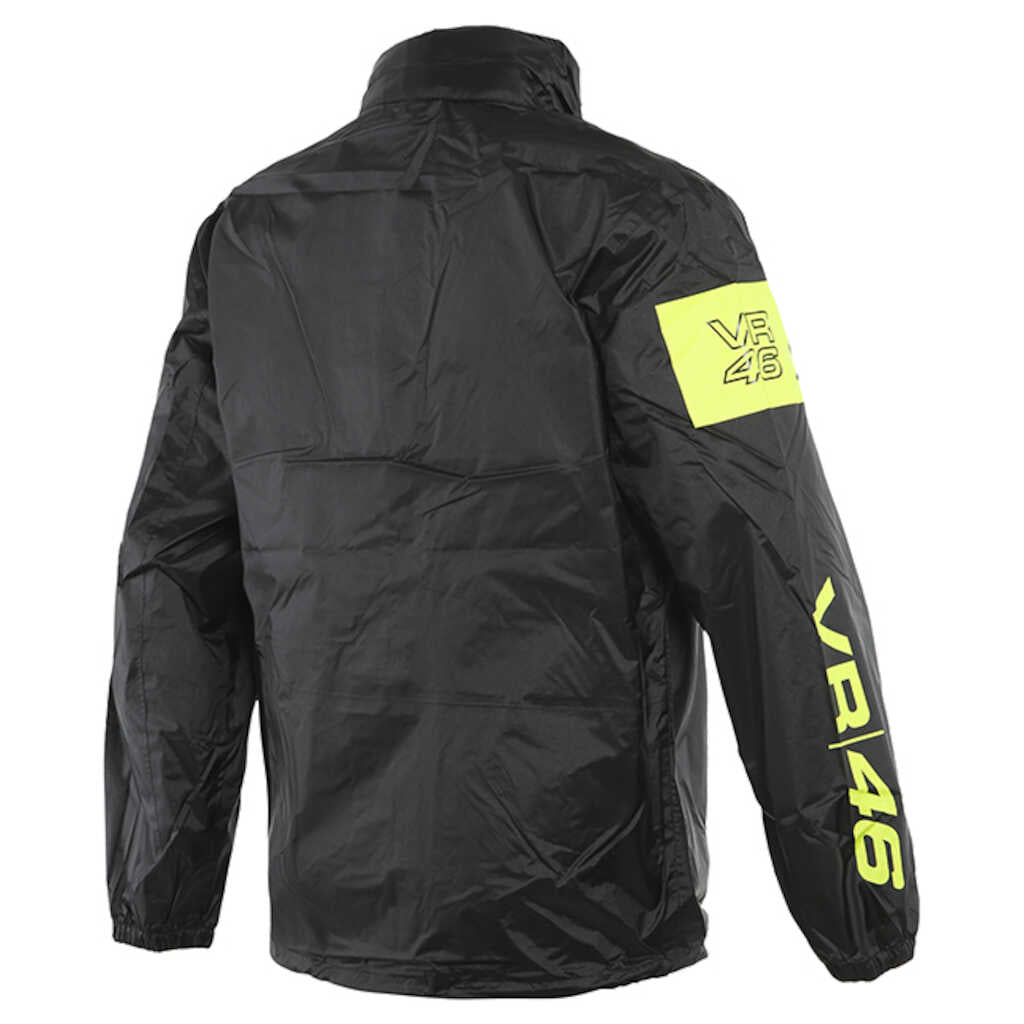 Dainese VR46 Rain Jacket - BLK/FLUO-YEL