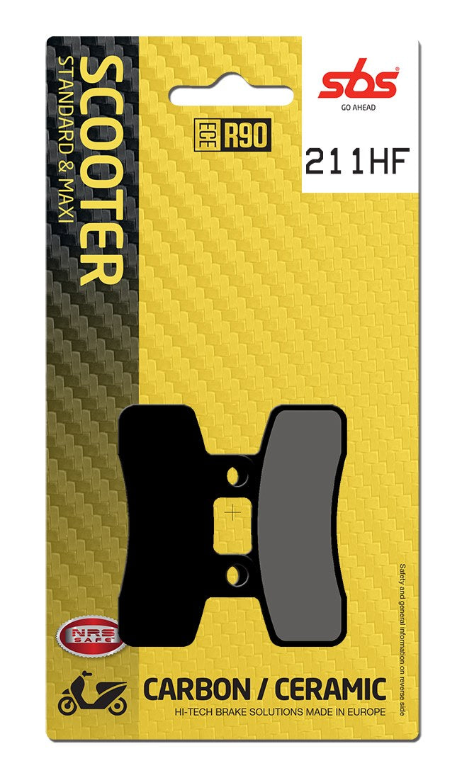 SBS FRICTION - Ceramic Front / Rear Scooter Brake Pads (SBS 882) - 211HF-