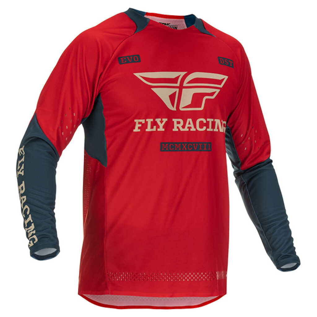 Fly Racing Legacy 2022 Evolution MX Jersey - RED GRY