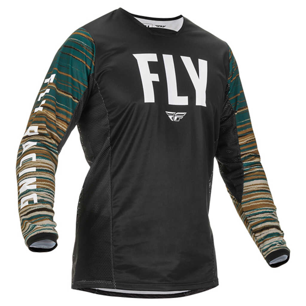 Fly Racing Legacy 2022 Kinetic MX Jersey - WAVE BLK RUM