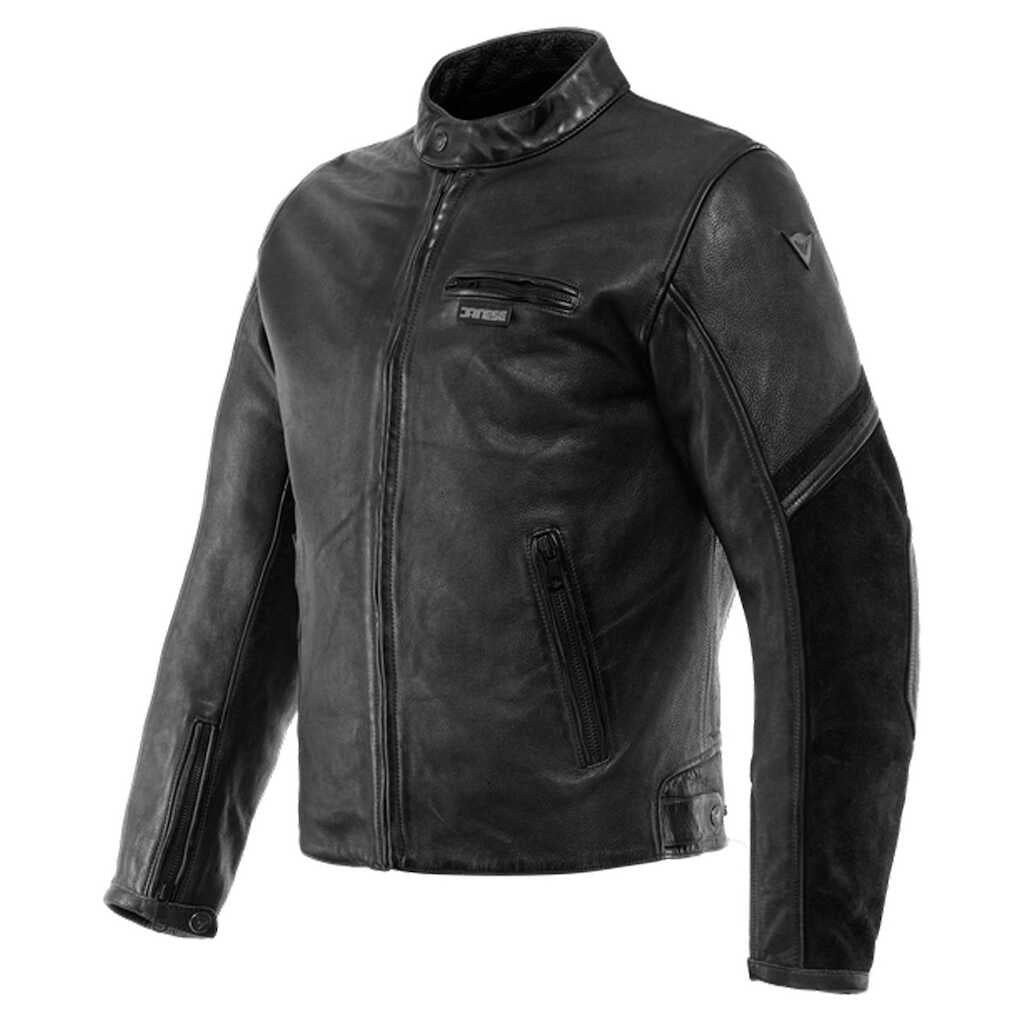 Dainese Merak Leather Jacket - BLACK