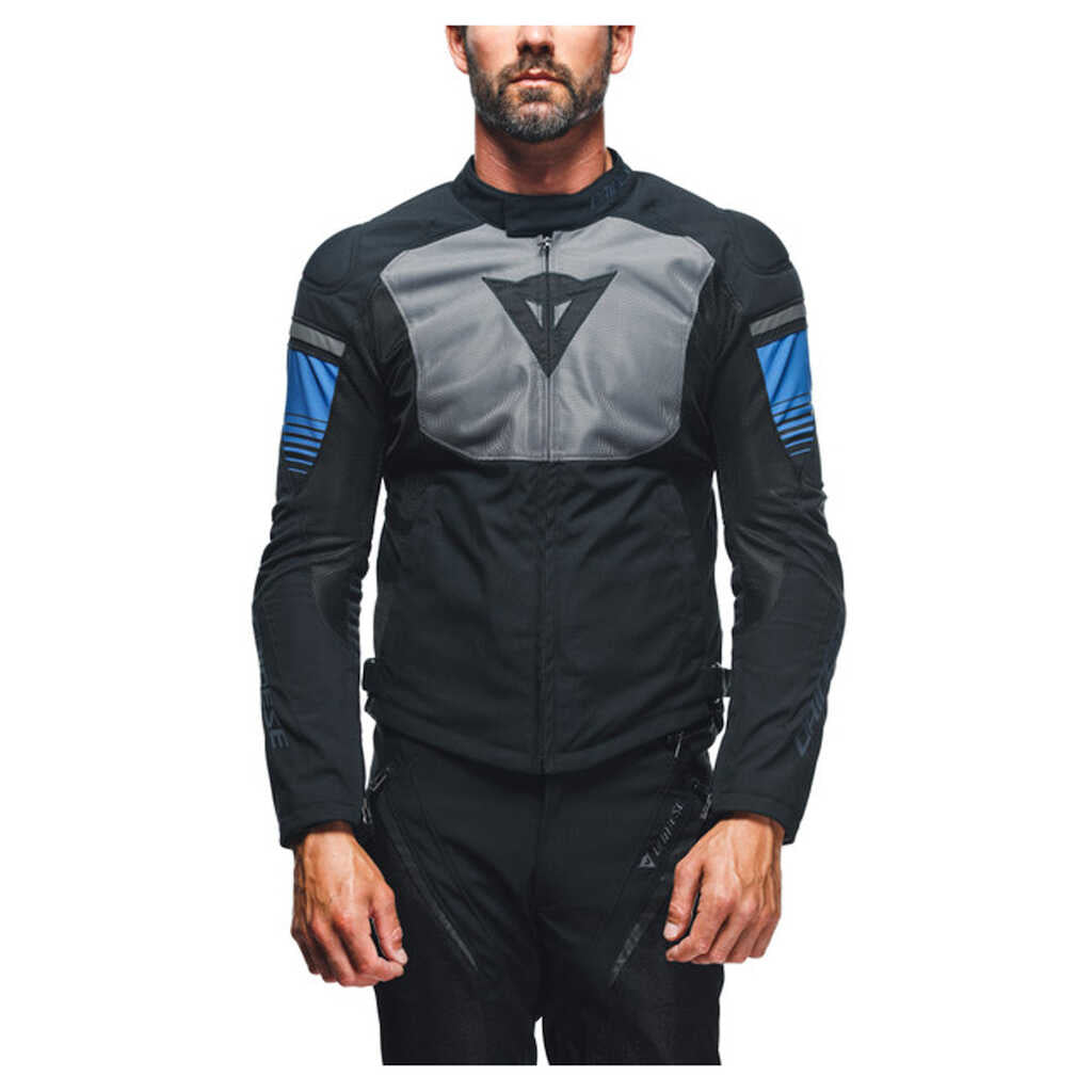 Dainese Air Fast Tex Jacket - BLK/GRY/RAC-BLU