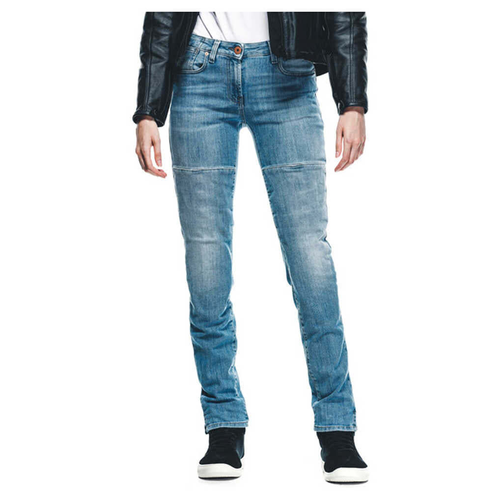 Dainese Denim Stone Tex Pants - Slim - Ladies - LIGHT-BLUE