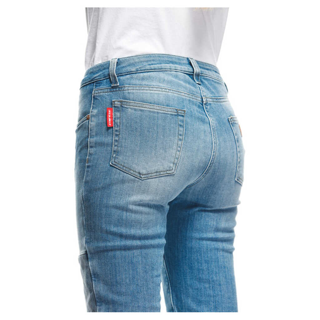 Dainese Denim Stone Tex Pants - Slim - Ladies - LIGHT-BLUE