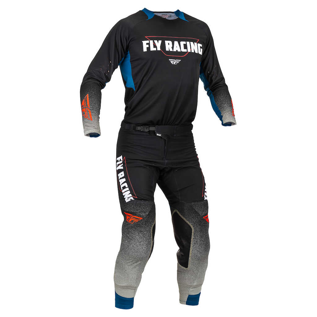 Fly Racing Legacy 2023 Evolution MX Jersey - BLK GRY BLU