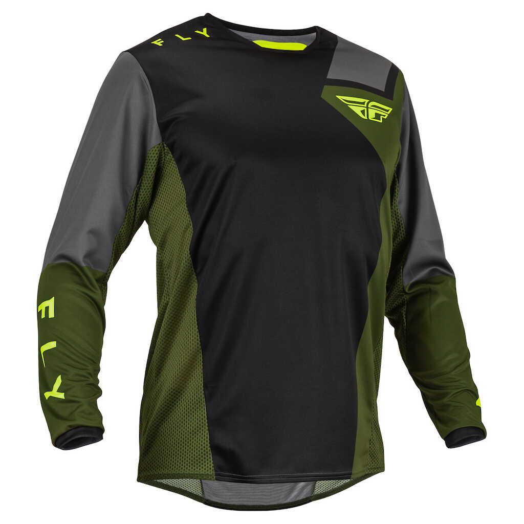 Fly Racing Legacy 2023 Kinetic MX Jersey - JET B OLV.GN HV