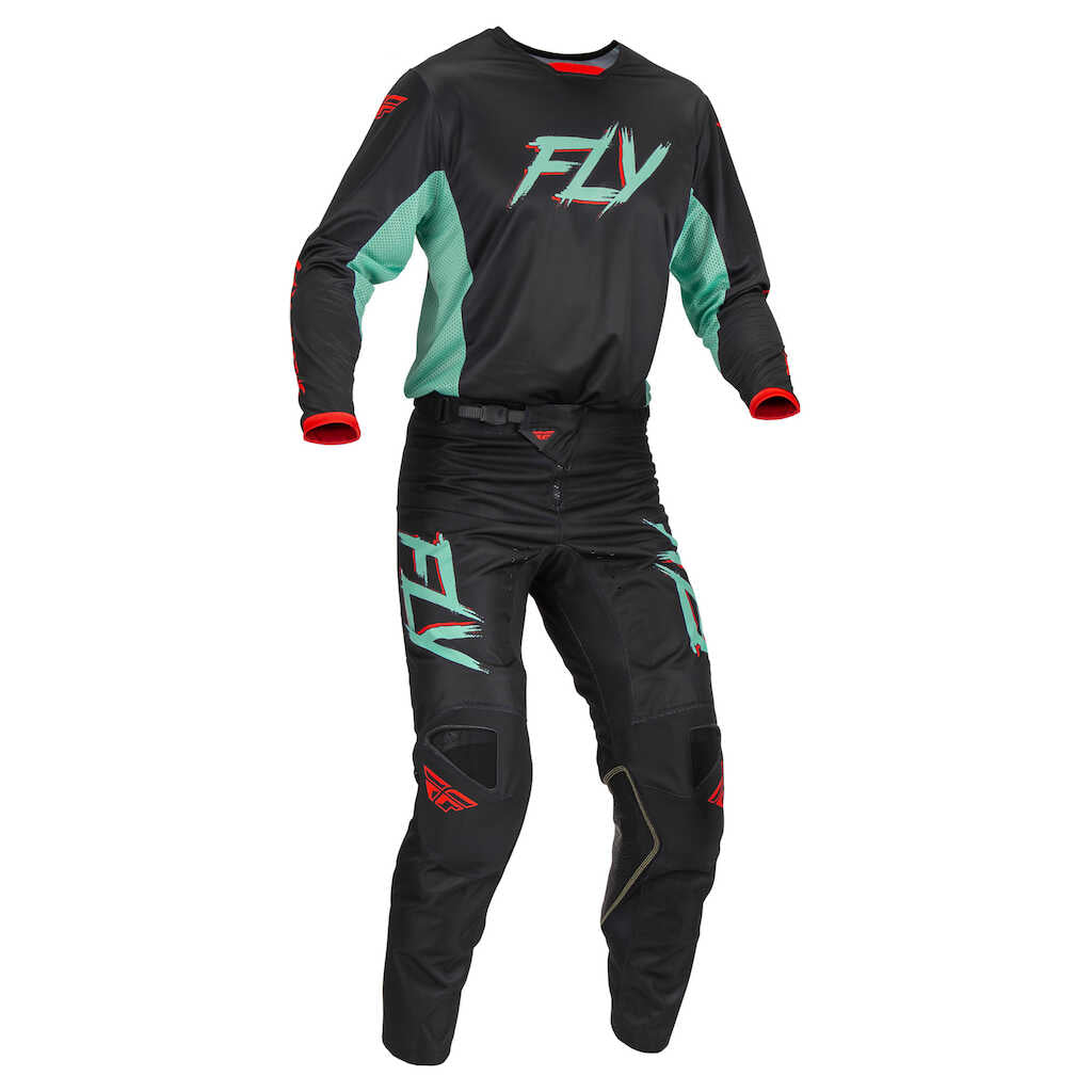 Fly Racing Legacy 2023 Kinetic S.E. MX Pants - RAVE BK MINT RD