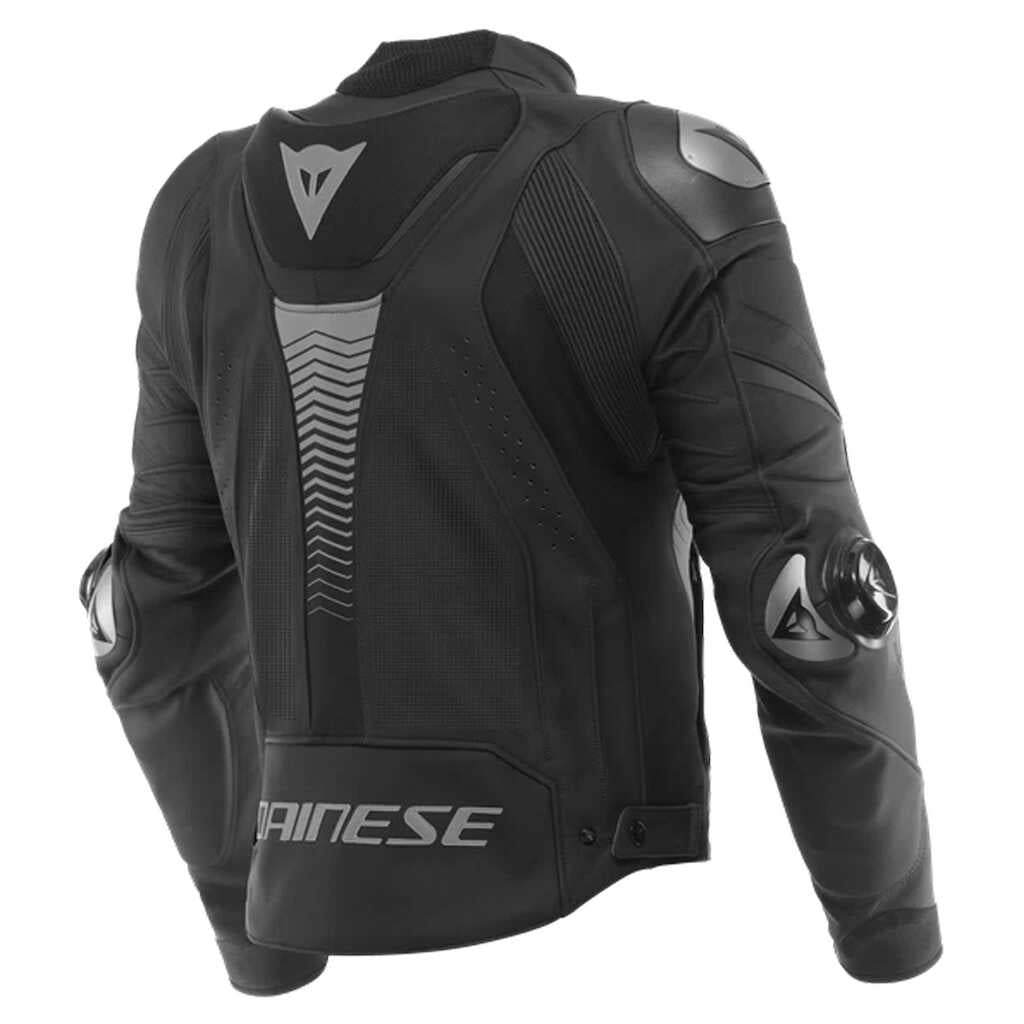 Dainese Super Speed 4 Perforated Leather Jacket - BLK-MT/CHAR-GRY