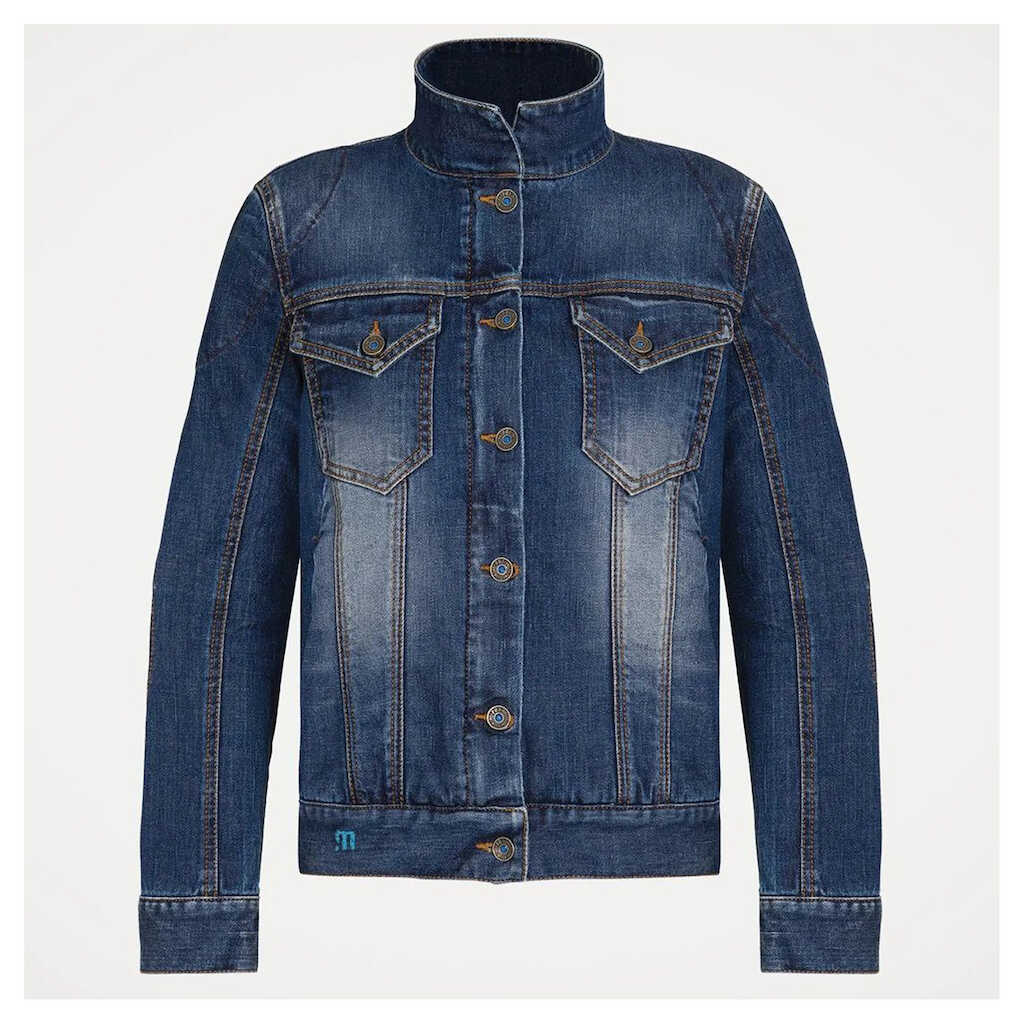 PMJ Lucy Denim Jacket - MID BLUE