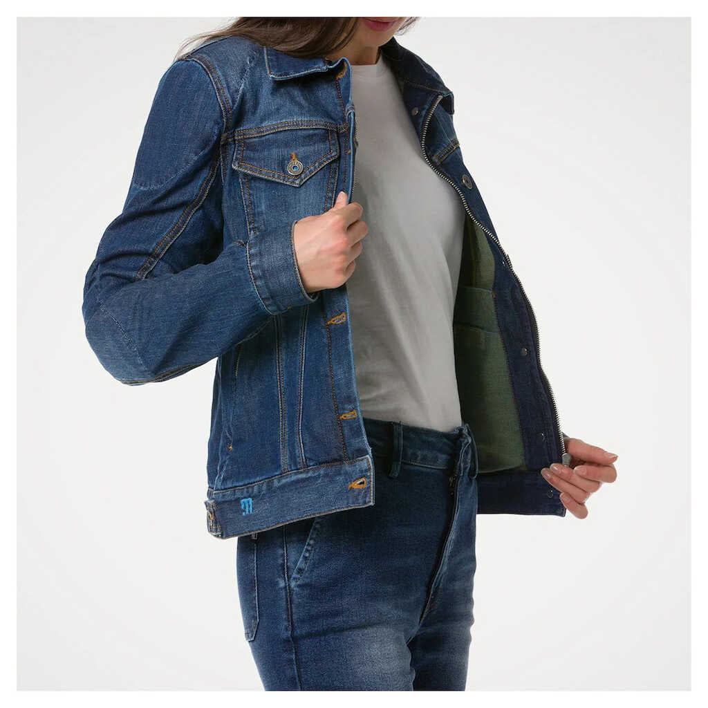 PMJ Lucy Denim Jacket - MID BLUE