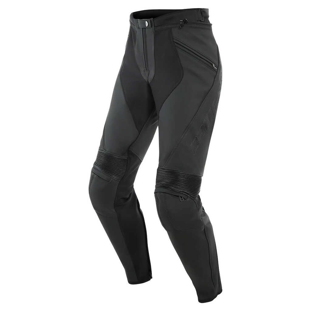 Dainese Pony 3 Perforated Leather Pants - Ladies - BLACK-MATT