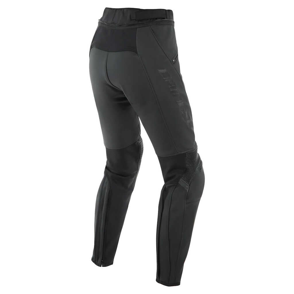 Dainese Pony 3 Perforated Leather Pants - Ladies - BLACK-MATT