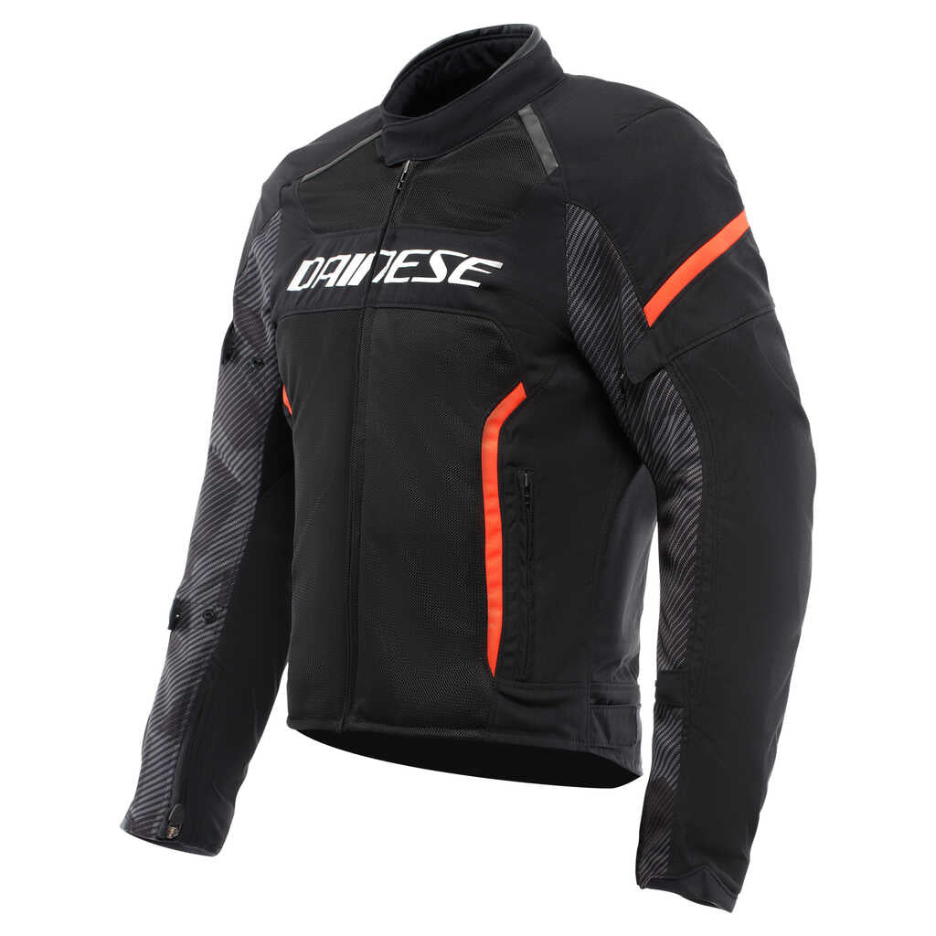 Dainese Air Frame 3 Textile Jacket - BLK/BLK/RED-FL