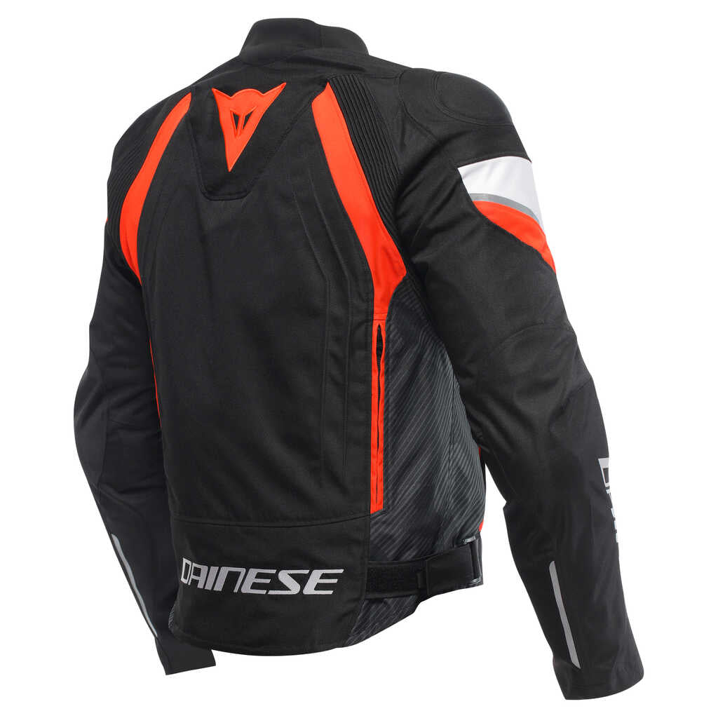 Dainese Avro 5 Textile Jacket - BLK/RED-FL/WHT