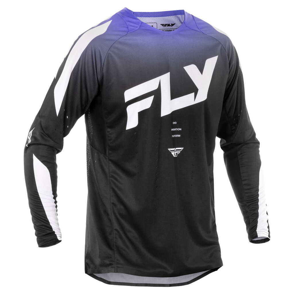 Fly Racing 2025 Evolution MX Jersey - BLK WHT PURP