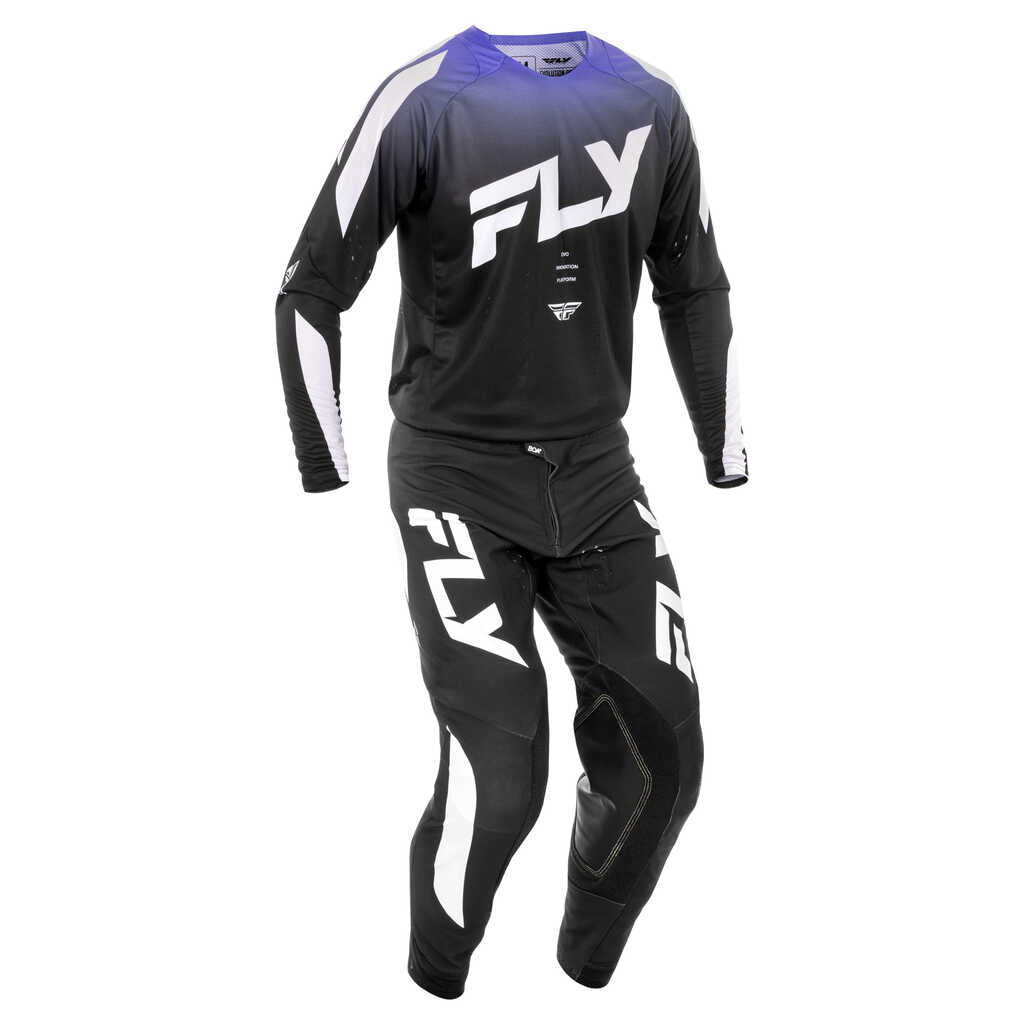 Fly Racing 2025 Evolution MX Jersey - BLK WHT PURP