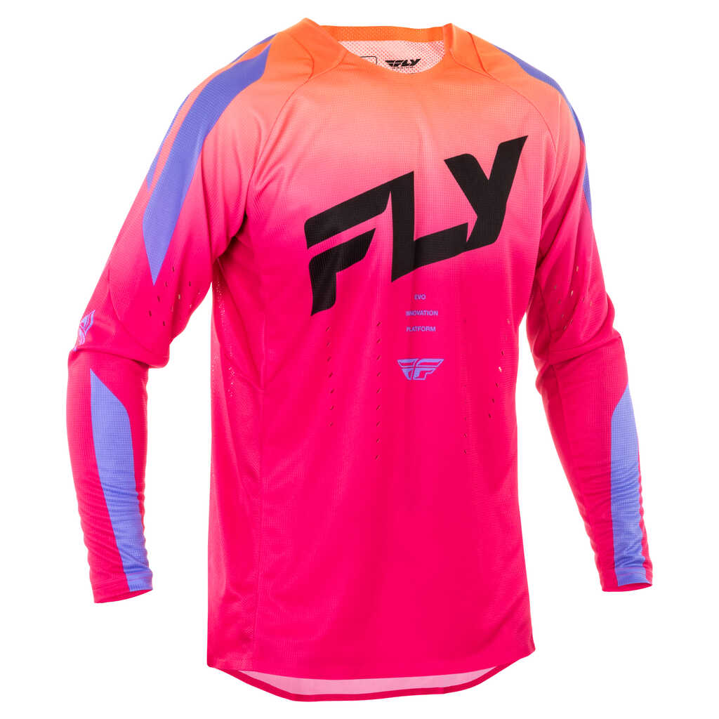 Fly Racing 2025 Evolution MX Jersey - PNK LAVENDR BLK