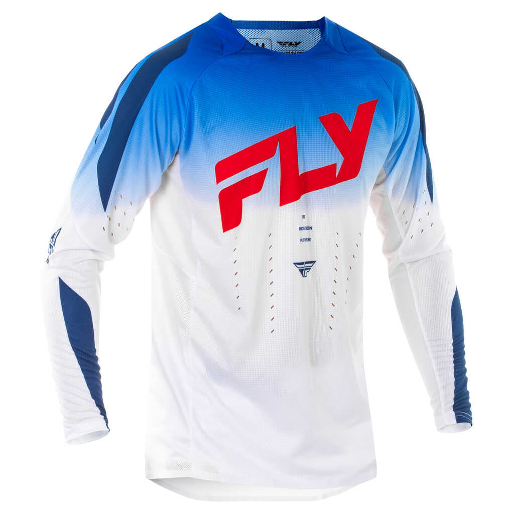 Fly Racing 2025 Evolution MX Jersey - RED WHT BLU