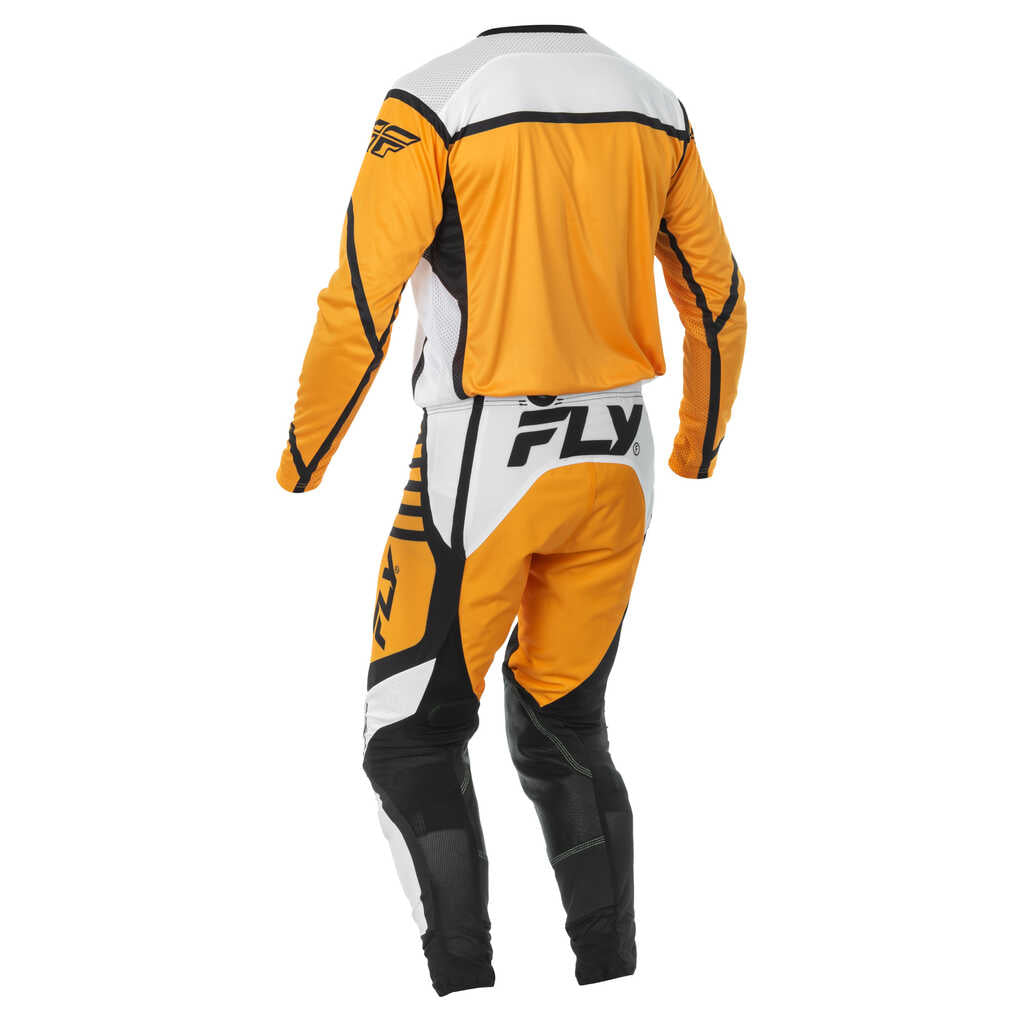 Fly Racing 2025 Lite MX Jersey - WHT BLK MUSTARD