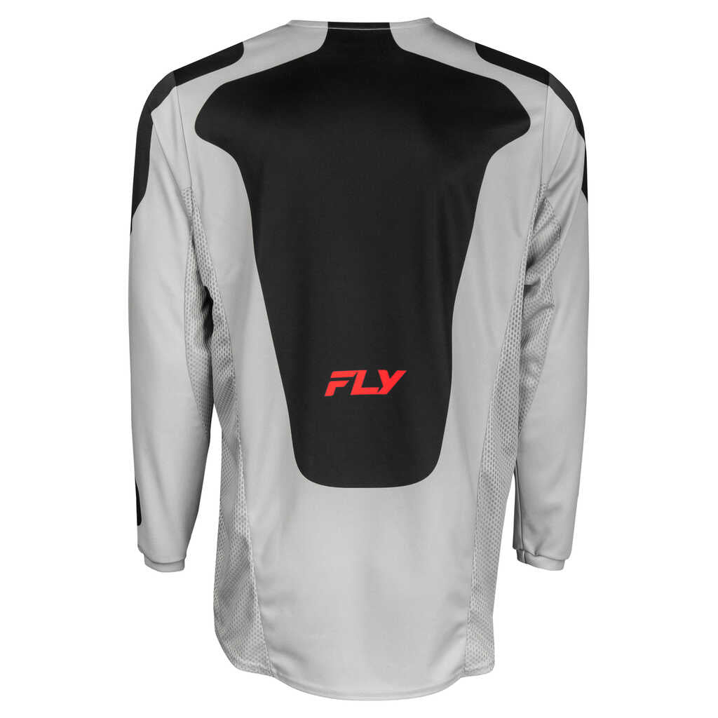 Fly Racing 2025 Kinetic MX Jersey - SYM LT.GY RD BK