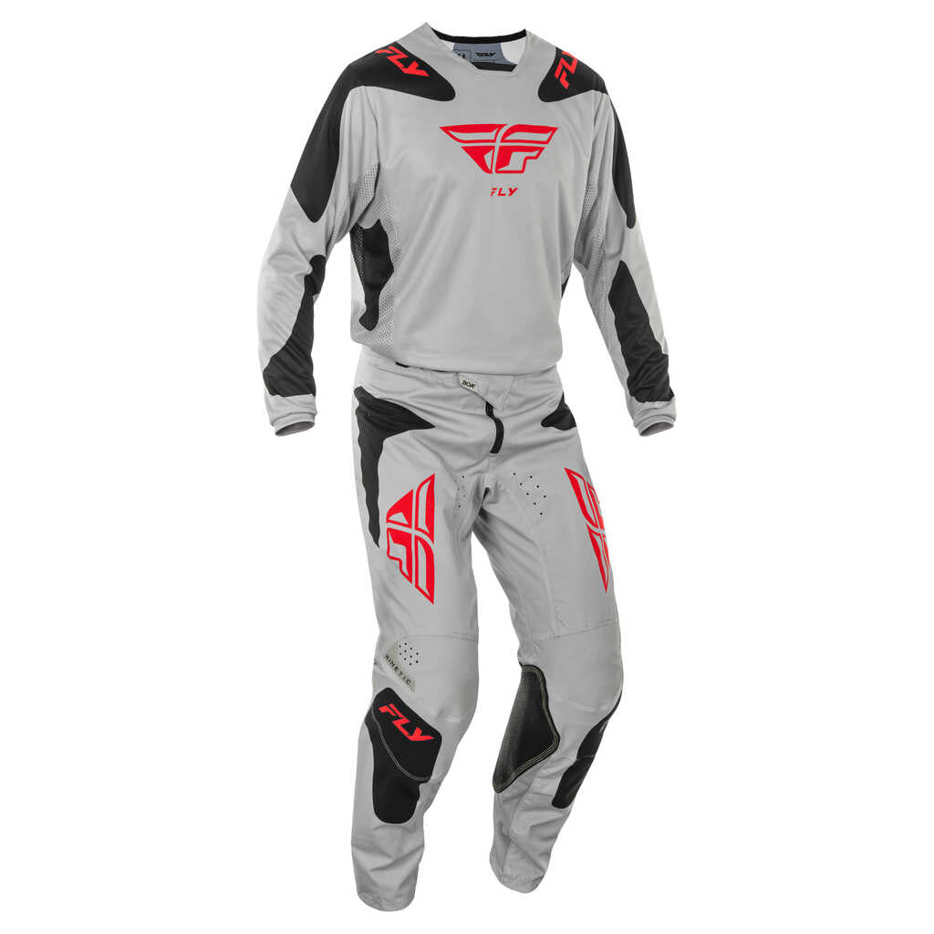 Fly Racing 2025 Kinetic MX Jersey - SYM LT.GY RD BK